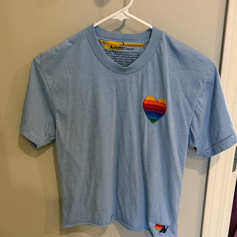 Aviator Nation Light Blue Tee